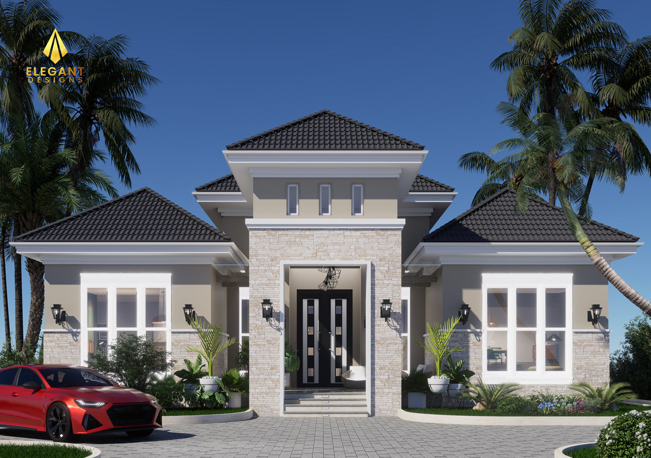 Classical 4-Bedroom House Design