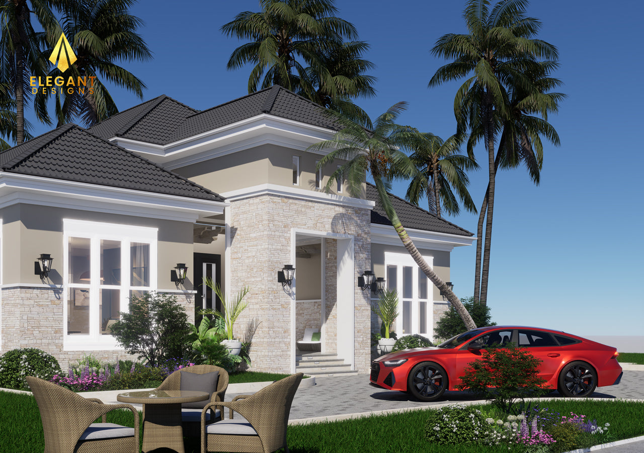 Classical 4-Bedroom House Design