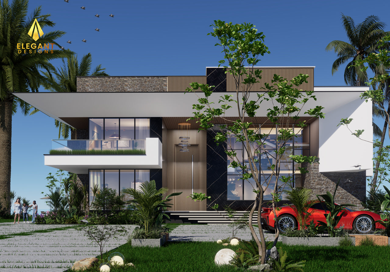 Modern 5 Bedrooms Beach Villa