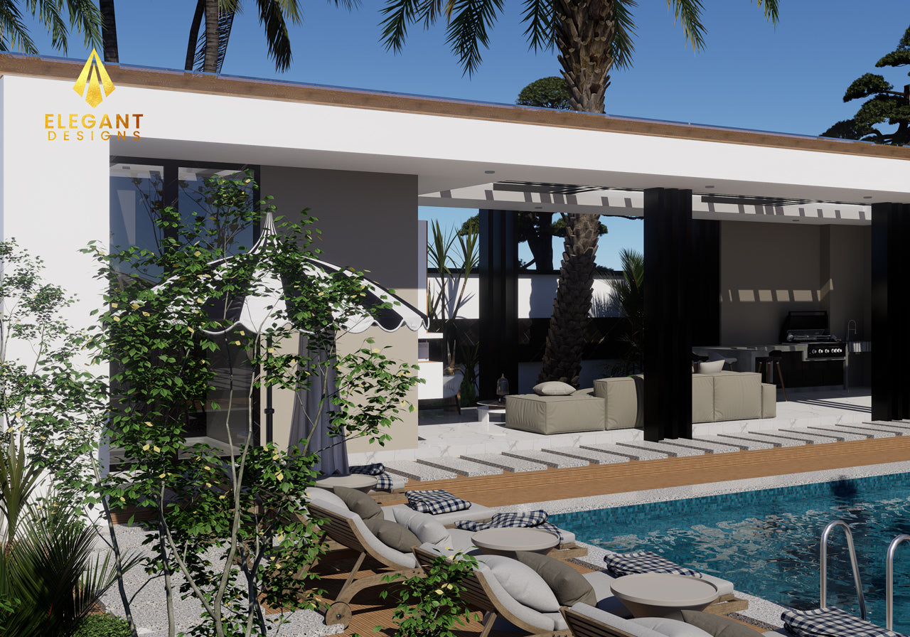 Modern Outdoor Lounge Pergolla