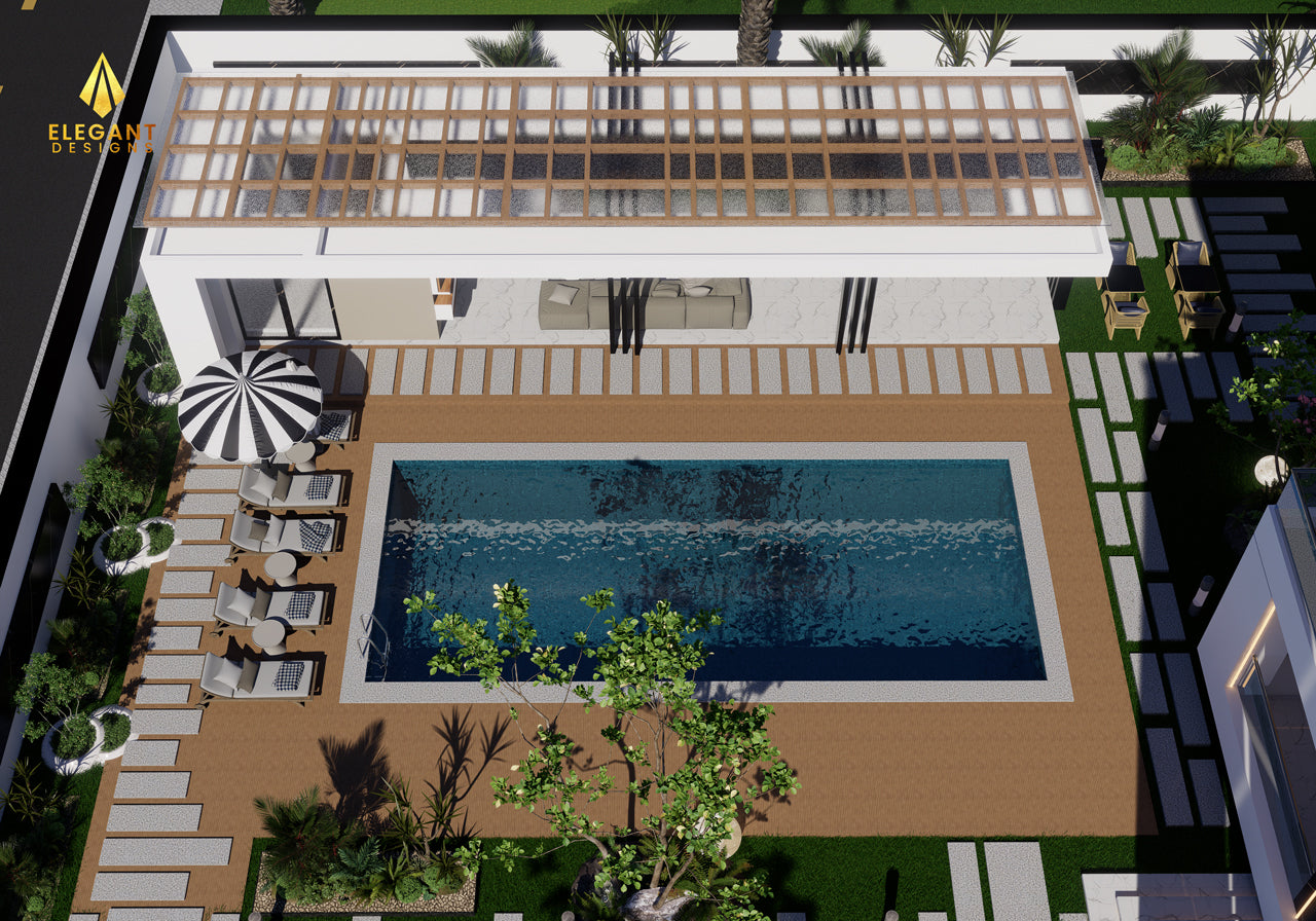 Modern Outdoor Lounge Pergolla
