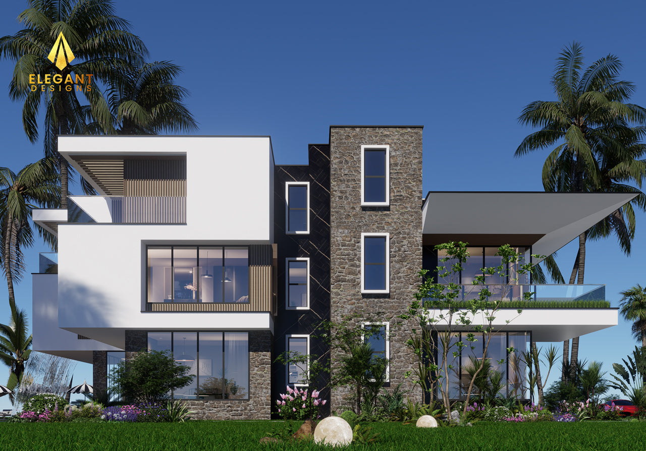 Modern 5 Bedrooms Beach Villa