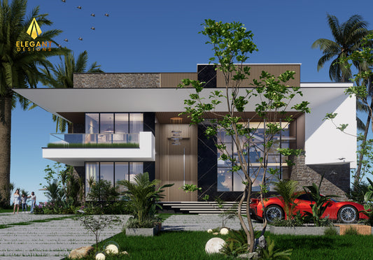 Modern 5 Bedrooms Beach Villa