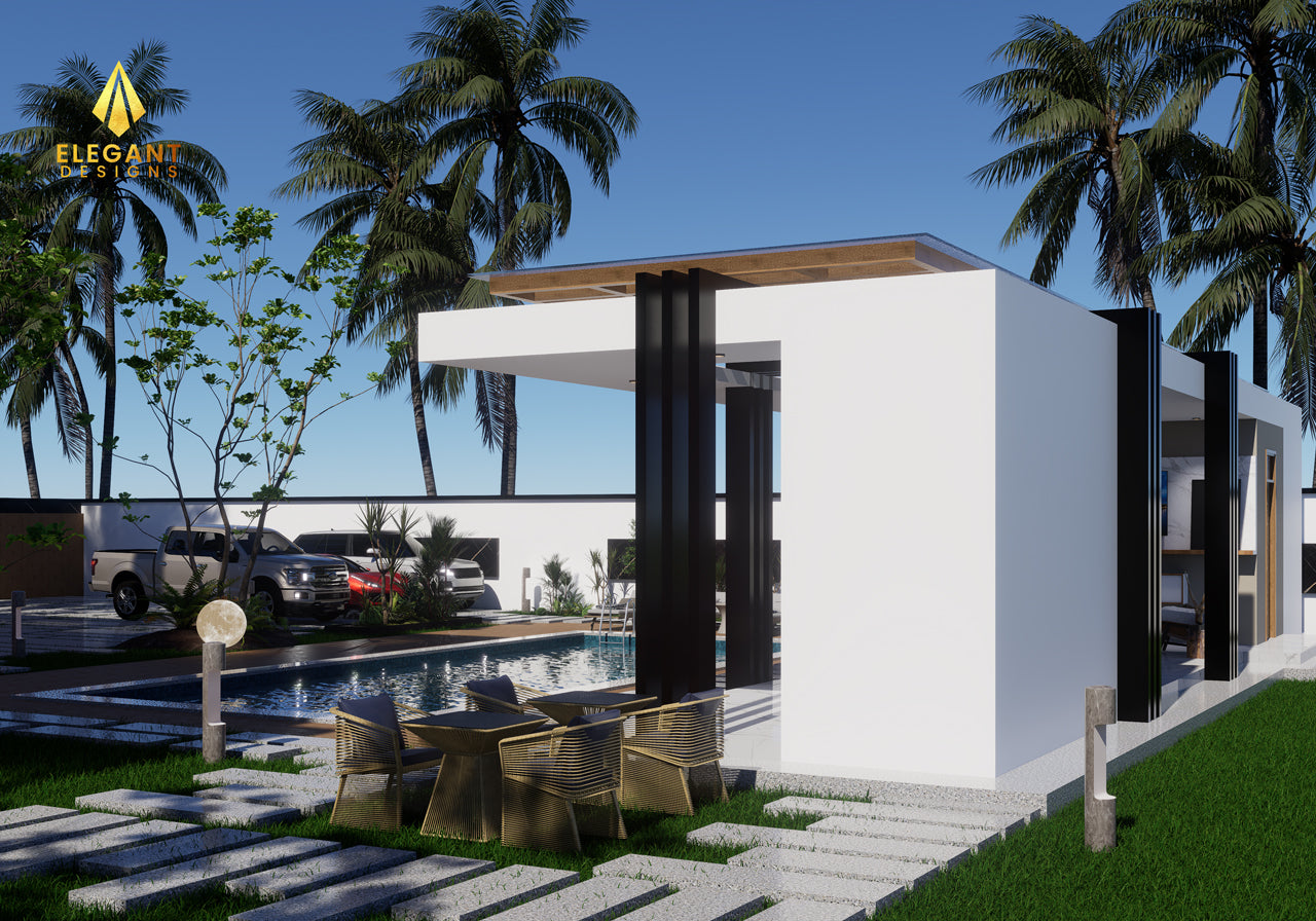 Modern Outdoor Lounge Pergolla