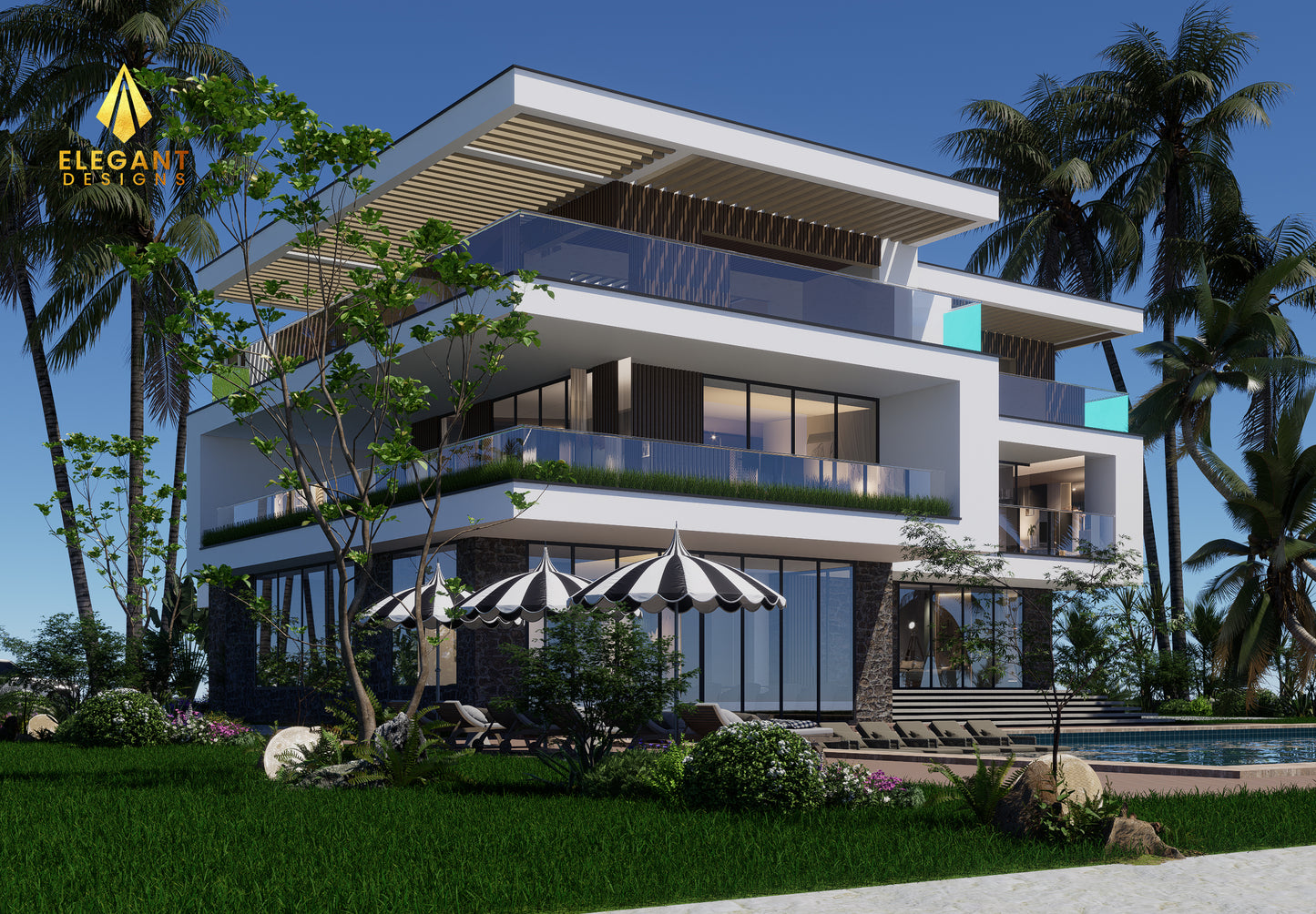Modern 6-Bedroom Villa